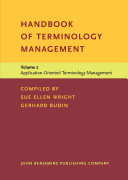 Handbook of terminology management.