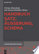 Handbuch satz, ausserung, schema /