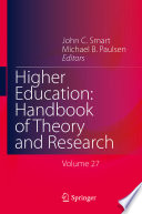 Higher education : handbook of theory and research.