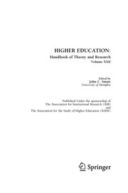 Higher education. handbook of theory and research. /