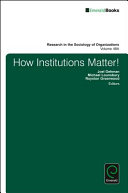 How institutions matter! /