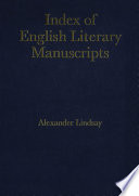 Index of English literary manuscripts.