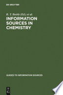 Information sources in chemistry /