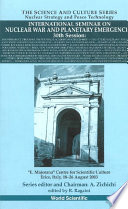 International Seminar on Nuclear War and Planetary Emergencies : 30th session ..., "E. Majorana" Centre for Scientific Culture, Erice, Italy, 18-26 August 2003 /