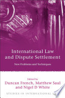 International law and dispute settlement : new problems and techniques /