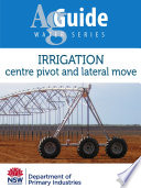 Irrigation, centre pivot and lateral move /