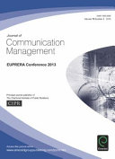 Journal of communication management : EUPRERA conference 2013.