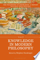 Knowledge in modern philosophy /