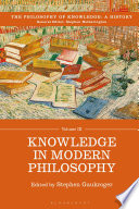Knowledge in modern philosophy / edited by Stephen Gaukroger.