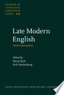Late modern English : novel encounters /