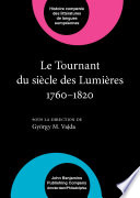 Le Tournant du siècle des lumières, 1760-1820 : les genres en vers des lumières au romantisme / volume publié sous la direction de György M. Vajda.