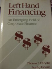 Left hand financing : an emerging field of corporate finance /