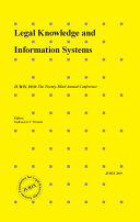 Legal knowledge and information systems : JURIX 2010, the twenty-third annual conference /