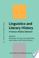 Linguistics and literary history : in honour of Sylvia Adamson /