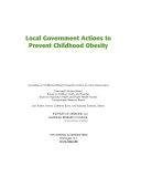 Local government actions to prevent childhood obesity