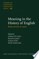 Meaning in the history of English : words and texts in context /