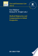 Medical malpractice and compensation in global perspective /
