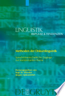 Methoden der Diskurslinguistik : sprachwissenschaftliche Zugänge zur transtextuellen Ebene /