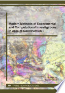 Modern methods of experimental and computational investigations in area of construction. selected, peer reviewed papers from the 7th International Conference on Nano & Macro Mechanics 2016 (NMM 2016), September 22, 2016, Prague, Czech Republic /