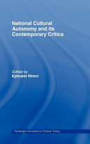 National cultural autonomy and its contemporary critics /