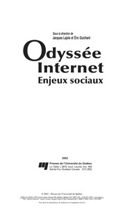 Odyssée Internet : enjeux sociaux /