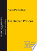 On human persons