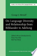 On language diversity and relationship from Bibliander to Adelung /