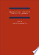 Oposiciones a catedras de derecho (1847-1943) /