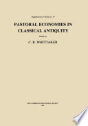 Pastoral economies in classical antiquity /