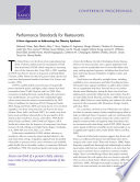 Performance standards for restaurants : a new approach to addressing the obesity epidemic / Deborah Cohen [and nineteen others].