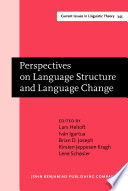 Perspectives on language structure and language change : studies in honor of Henning Andersen /