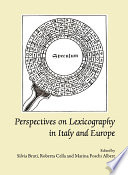 Perspectives on lexicography in Italy and Europe /