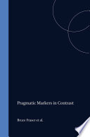 Pragmatic markers in contrast / edited by Karin Aijmer, Anne-Marie Simon-Vandenbergen.