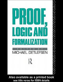 Proof, logic, and formalization /