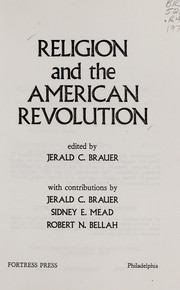 Religion and the American revolution /