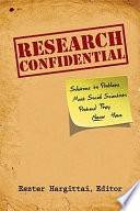 Research confidential : solutions to problems most social scientists pretend they never have /