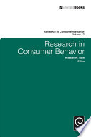 Research in consumer behavior.
