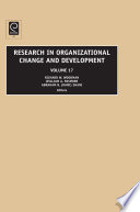 Research in organizational change and development.