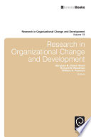 Research in organizational change and development.