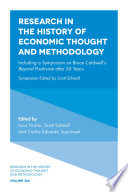 Research in the history of economic thought and methodology : including a symposium on Bruce Caldwell's Beyond positivism after 35 years /