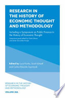 Research in the history of economic thought and methodology.