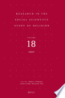 Research in the social scientific study of religion.