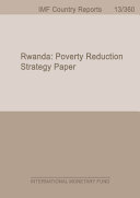 Rwanda : poverty reduction strategy paper /