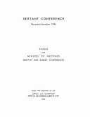 Sextant Conference, November-December 1943 : papers and minutes of meetings, Sextant and Eureka Conferences /