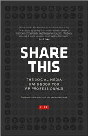 Share this the social media handbook for PR professionals /