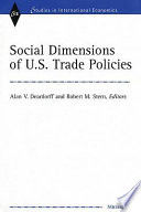 Social dimensions of U.S. trade policies