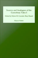 Sources and analogues of the Canterbury Tales.