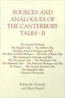Sources and analogues of the Canterbury tales.