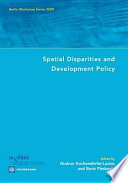 Spatial disparities and development policy