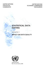 Statistical data editing. United Nations Statistical Commission and Economic Commission for Europe.